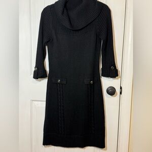 Tahari - Arthur S Levine Black Sweater Dress - wool blend